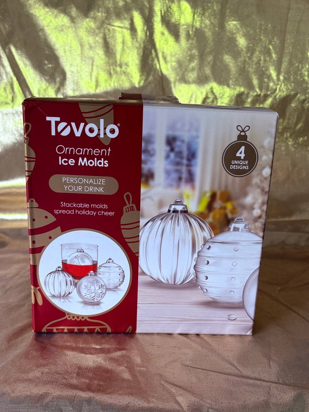 Tevolo Ornament Ice Molds-Four Unique Designs.